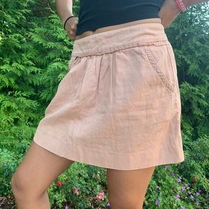 Peach J Crew mini skirt
